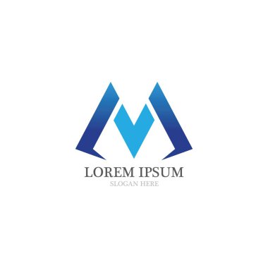 M Logo and symbol businessTemplate