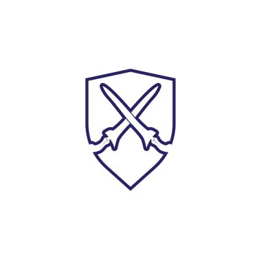 Kalkan ve keris özenle oyulmuş sapı ve dalgalı bl ile