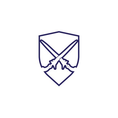 Kalkan ve keris özenle oyulmuş sapı ve dalgalı bl ile