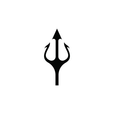 Trident Logo Şablon vektör simgesi