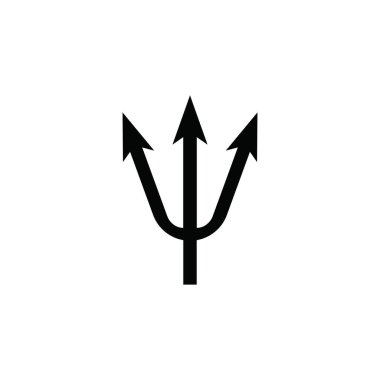 Trident Logo Şablon vektör simgesi