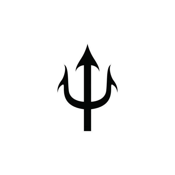 Trident Logo Template vetor ícone — Vetor de Stock