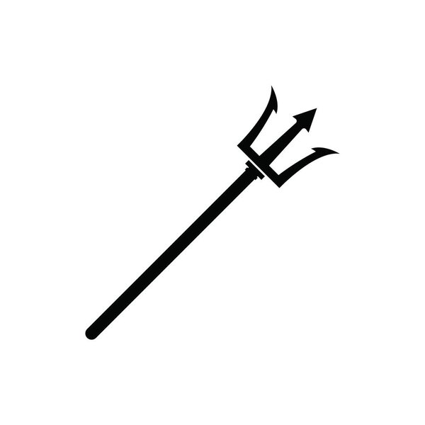 Значок вектора шаблона логотипа Trident