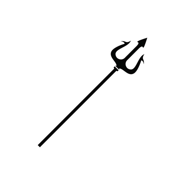 Trident Logo Sablon vektor ikon — Stock Vector
