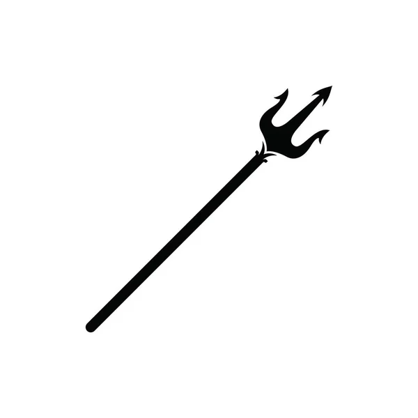 Значок вектора шаблона логотипа Trident — стоковый вектор