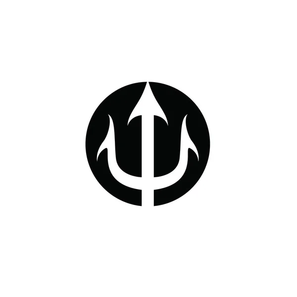 Ikona wektora symbolu trójzębnego — Wektor stockowy