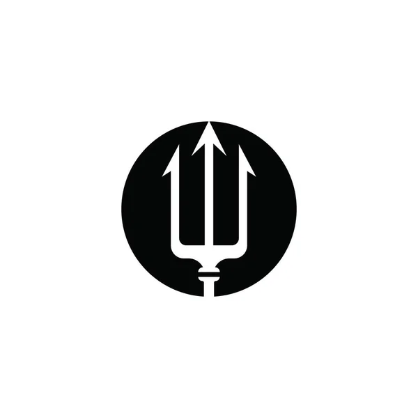 Trident logotyp Mall vektor ikon — Stock vektor