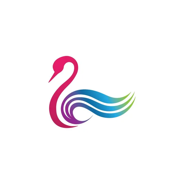 Swan logo Premium and symbol — Stock vektor