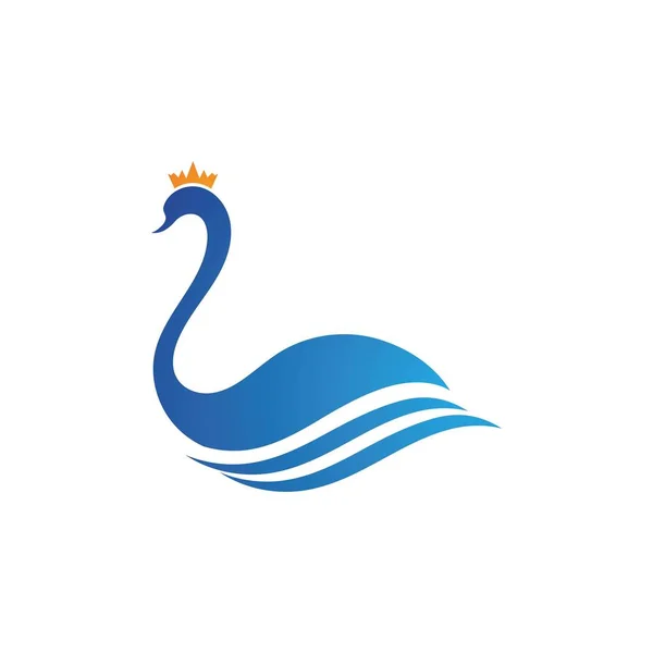 Swan logo Premium and symbol — Stok Vektör