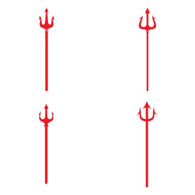 Trident Logo Şablon vektör simgeleri
