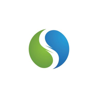  S logosu. Şirket mektup tasarımı. 