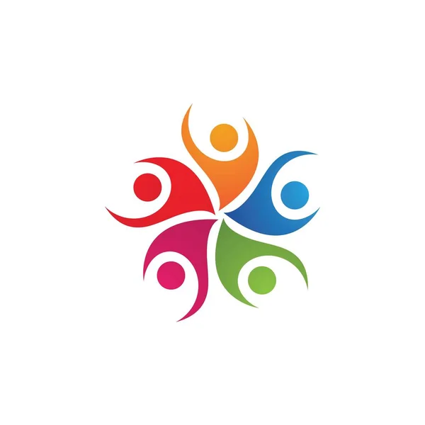 Sieć logo społeczności lokalnych i społecznych — Wektor stockowy