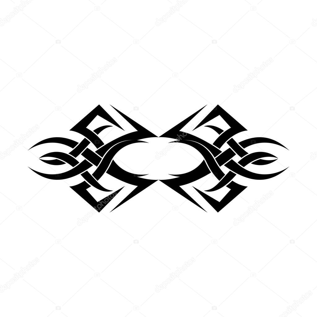 Tribal tattoos. Art tribal tattoo. Vector sketch of a tattoo. Idea for design