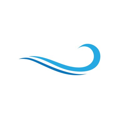 Sea wave logo ocean storm tide waves wavy river vector