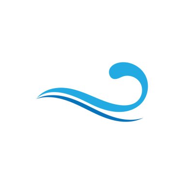 Sea wave logo ocean storm tide waves wavy river vector