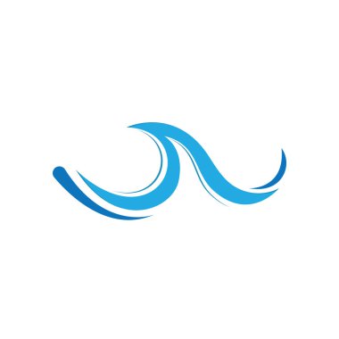 Sea wave logo ocean storm tide waves wavy river vector