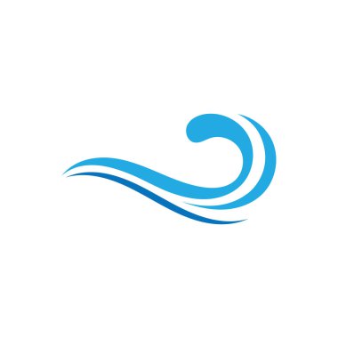 Sea wave logo ocean storm tide waves wavy river vector