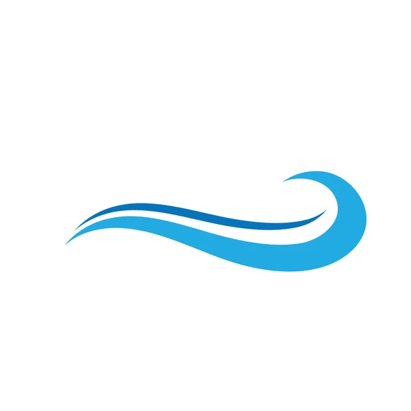 Tengeri hullám logó óceán vihar dagály hullámok hullámos folyó vektor — Stock Vector