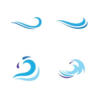 Su dalgası simge vektörü