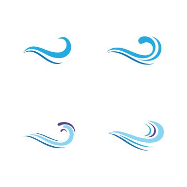 Su dalgası simge vektörü