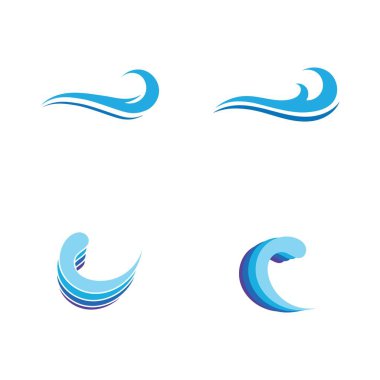 Su dalgası simge vektörü