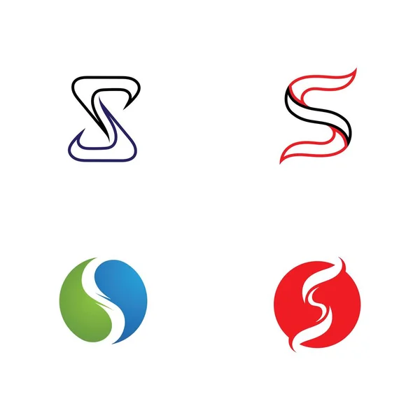 Empresa corporativa S letra logo — Vector de stock