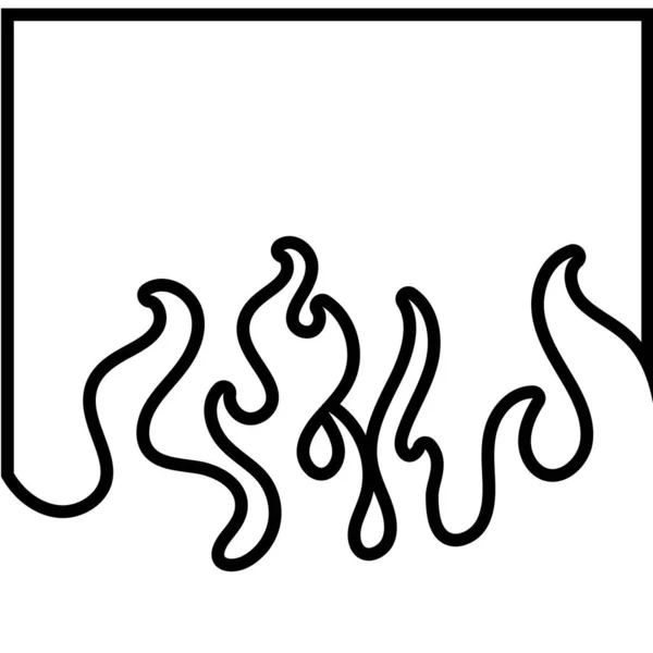 Fire flame background vector illustration design — Stock Vector