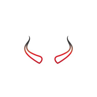 Şeytan boynuzu vektör simge tasarlamak 