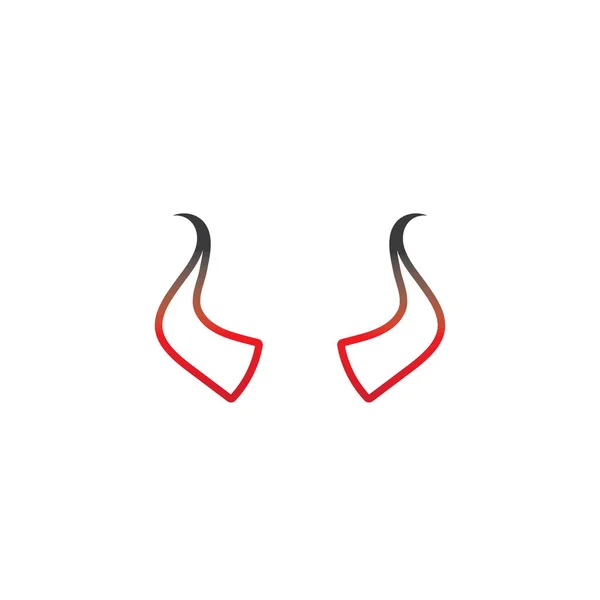 Devil horn Vector icon design illustration — Stock Vector