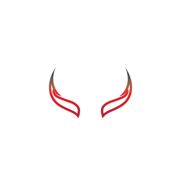 Diabeł róg wektor ikona ilustracja projekt — Wektor stockowy