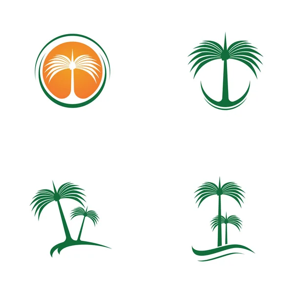 Date arbre icône vectoriel illustration logo — Image vectorielle