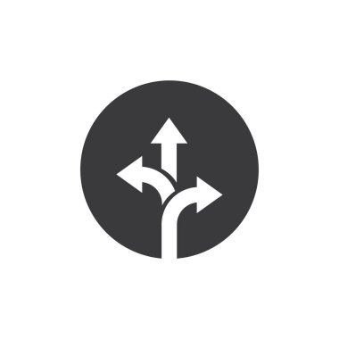 Yol vektör simgesi illüstrasyon tasarımı