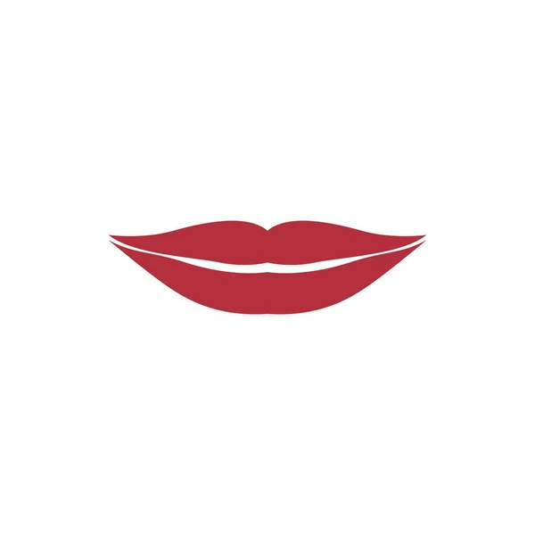 Dudak Simgesi Kozmetik Logo Vektör Şablonu — Stok Vektör