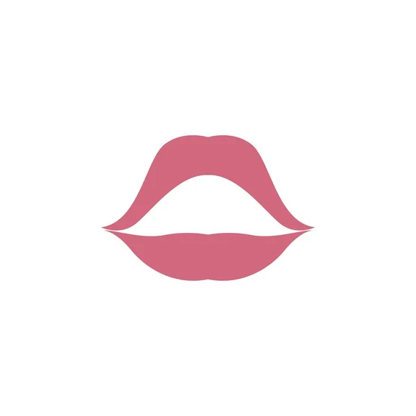 唇のアイコン化粧品ロゴベクトルテンプレート — ストックベクタ
