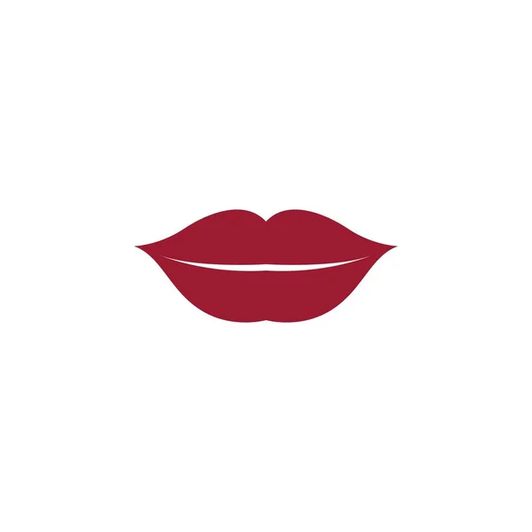 Lippen Symbol Kosmetische Logo Vektor Vorlage — Stockvektor