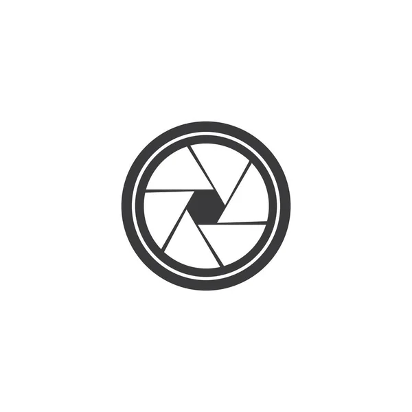 Ikona Objektivu Fotoaparátu Symbol Logo Šablony — Stockový vektor