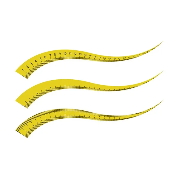 Vektorová Ilustrace Centimetru Měřicí Pásky — Stockový vektor