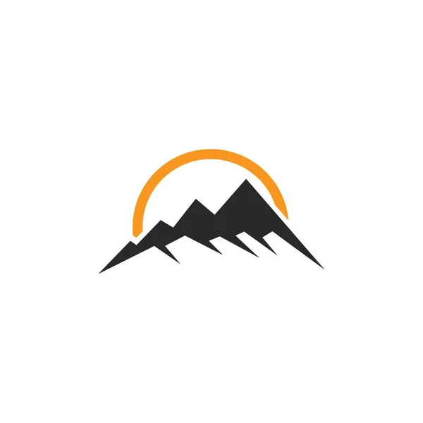Logo Montagna Simbolo Vettore Progettazione — Vettoriale Stock