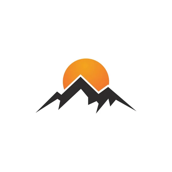 Logo Montagna Simbolo Vettore Progettazione — Vettoriale Stock