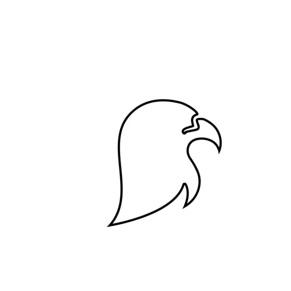 Sokół Orzeł Ptak Logo Wektor Wektor Ikona — Wektor stockowy