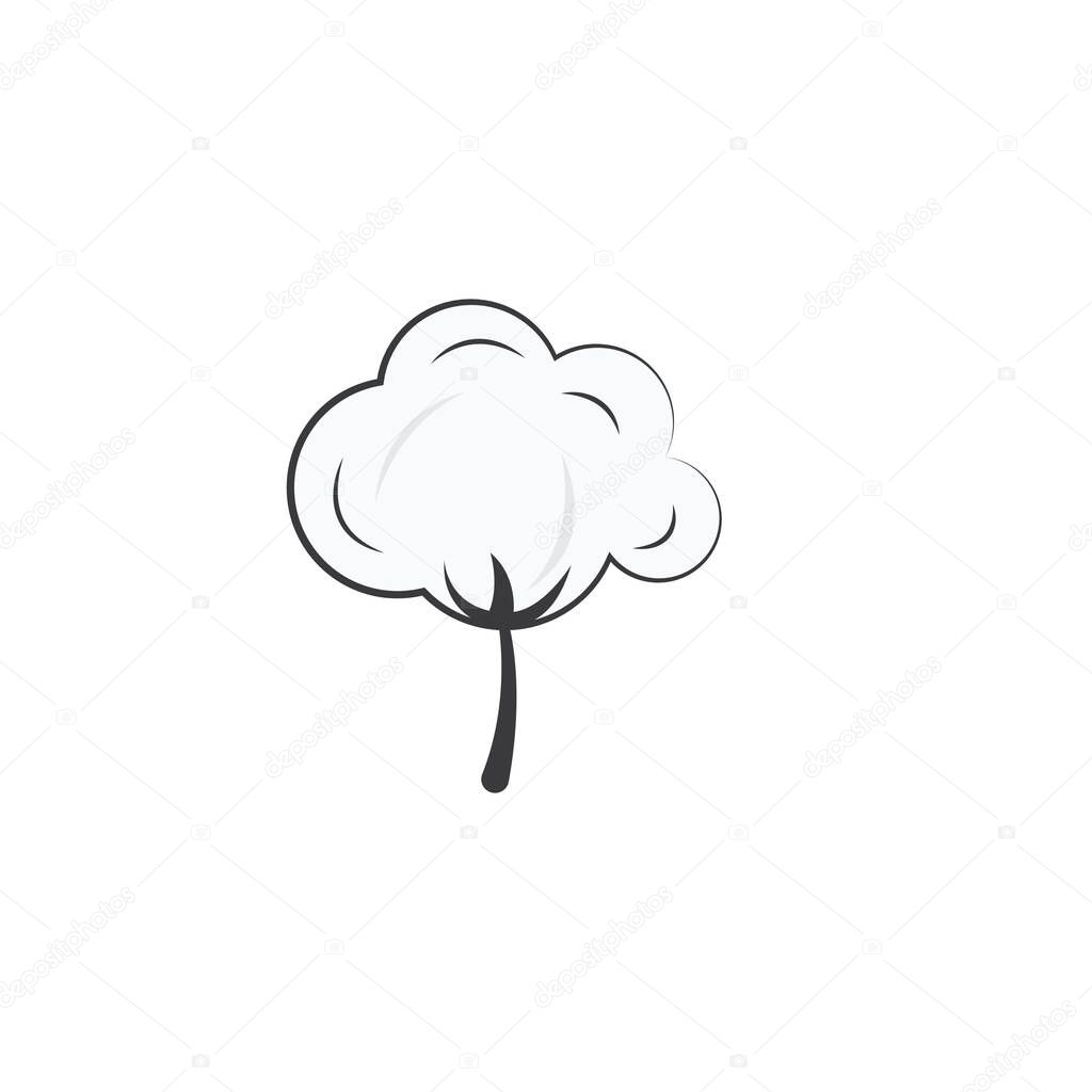 Cotton logo illustration vector design