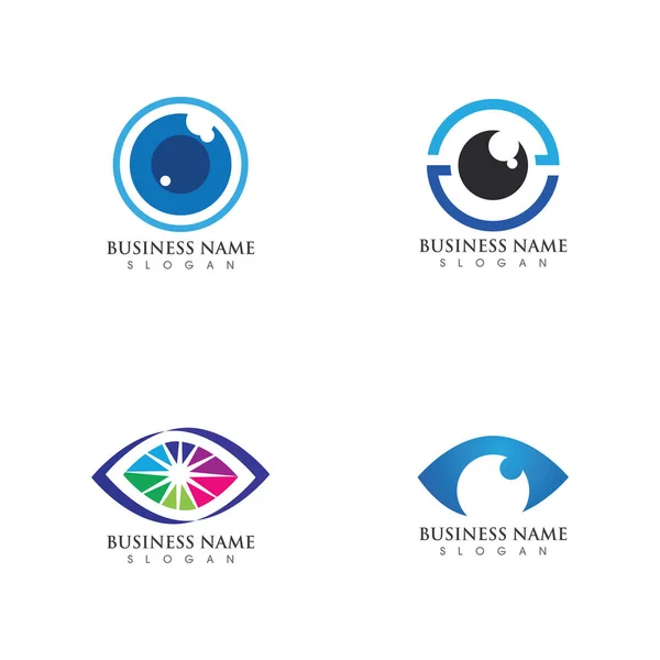 Identidad Marca Diseño Del Logotipo Del Vector Cuidado Ocular Corporativo — Vector de stock