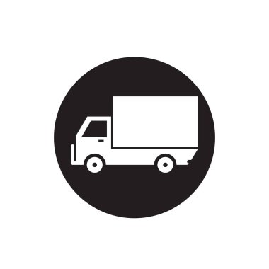 kamyon simgesi ve sembol şablon vektörü