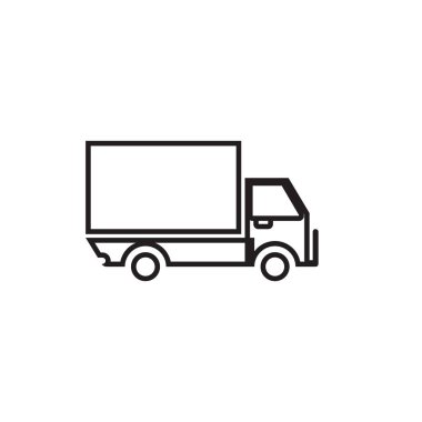 kamyon simgesi ve sembol şablon vektörü