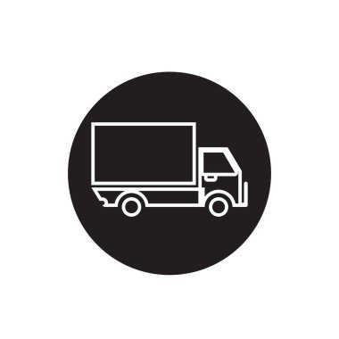 kamyon simgesi ve sembol şablon vektörü