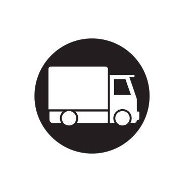 kamyon simgesi ve sembol şablon vektörü