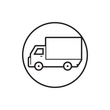 kamyon simgesi ve sembol şablon vektörü