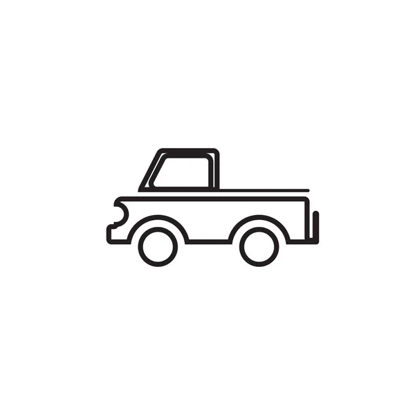 Vrachtwagen Pictogram Symbool Template Vector — Stockvector