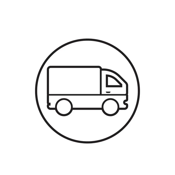 Ícone Caminhão Símbolo Modelo Vetor — Vetor de Stock