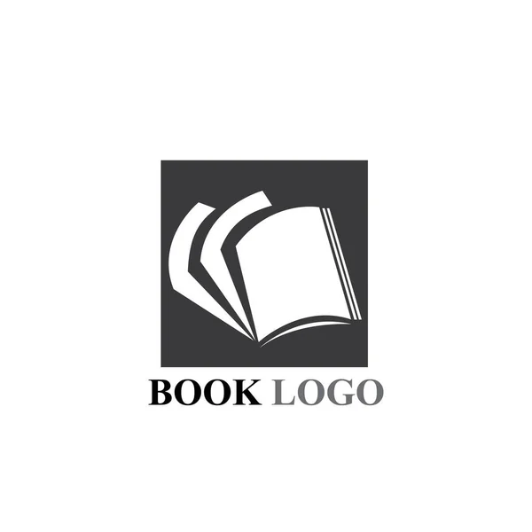 Logo Lectura Libro Vector Símbolo — Archivo Imágenes Vectoriales